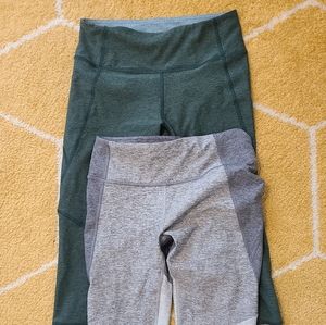 2 pairs Outdoor Voices leggings XS
